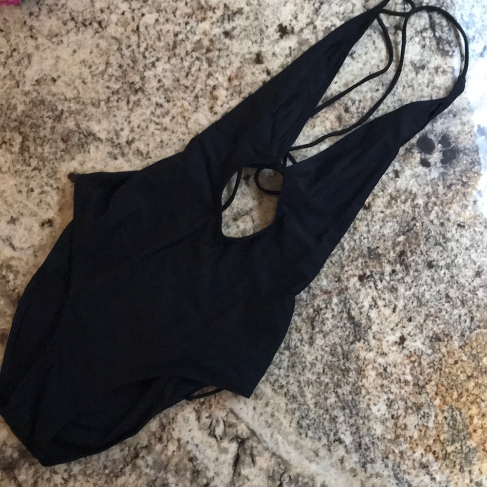 Sexy Black one piece swmsuit
